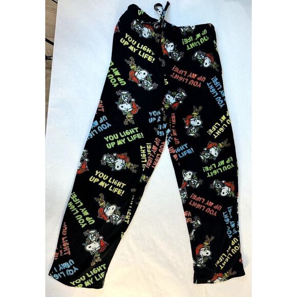 Snoopy Peanuts Christmas Pajama Pants You Light Up My Life - Men's Large (36-38) - Picture 6 of 6